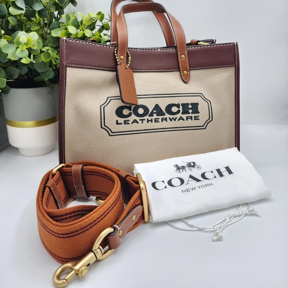 🔥 Authentic Coach restored field Tote 30 🔥